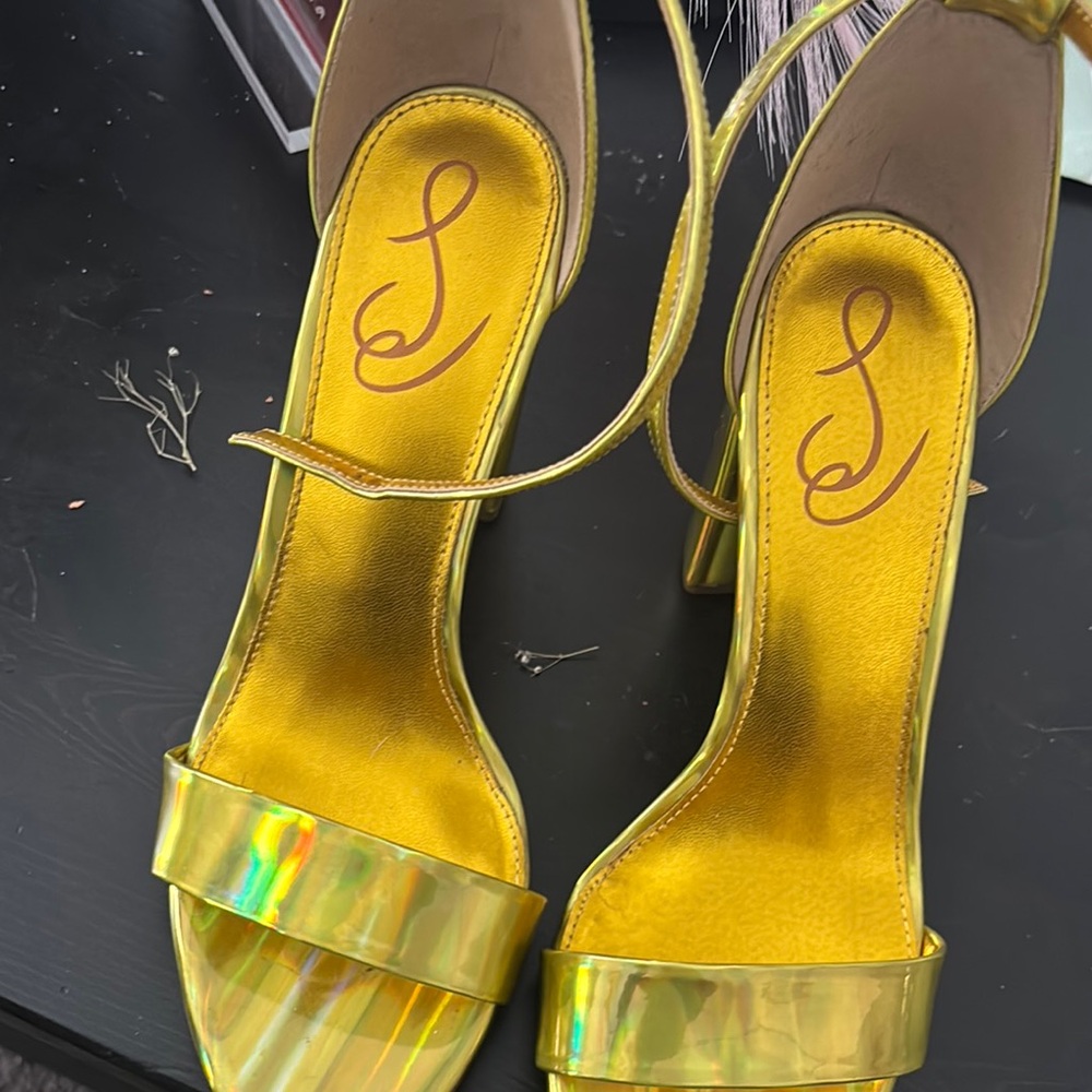 Sam Edelman Stylish Gold Women's Heels